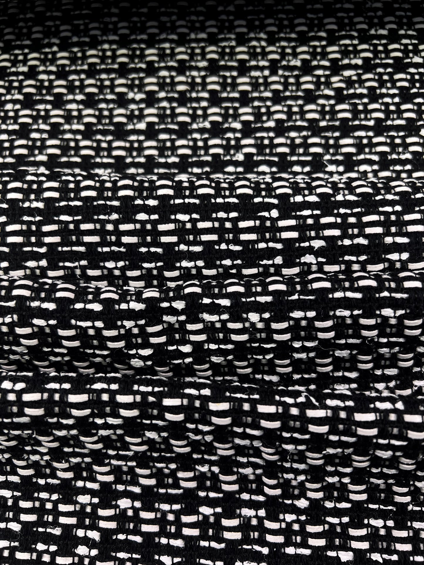 Tweed bianco/nero