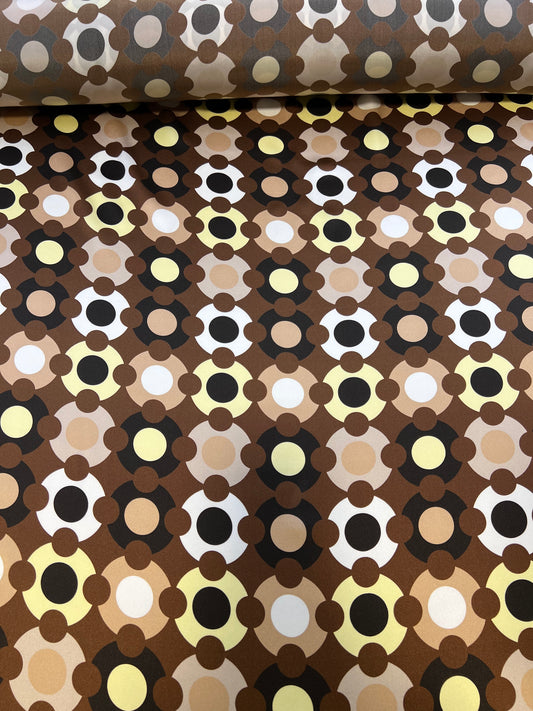 Raso di seta retro marrone