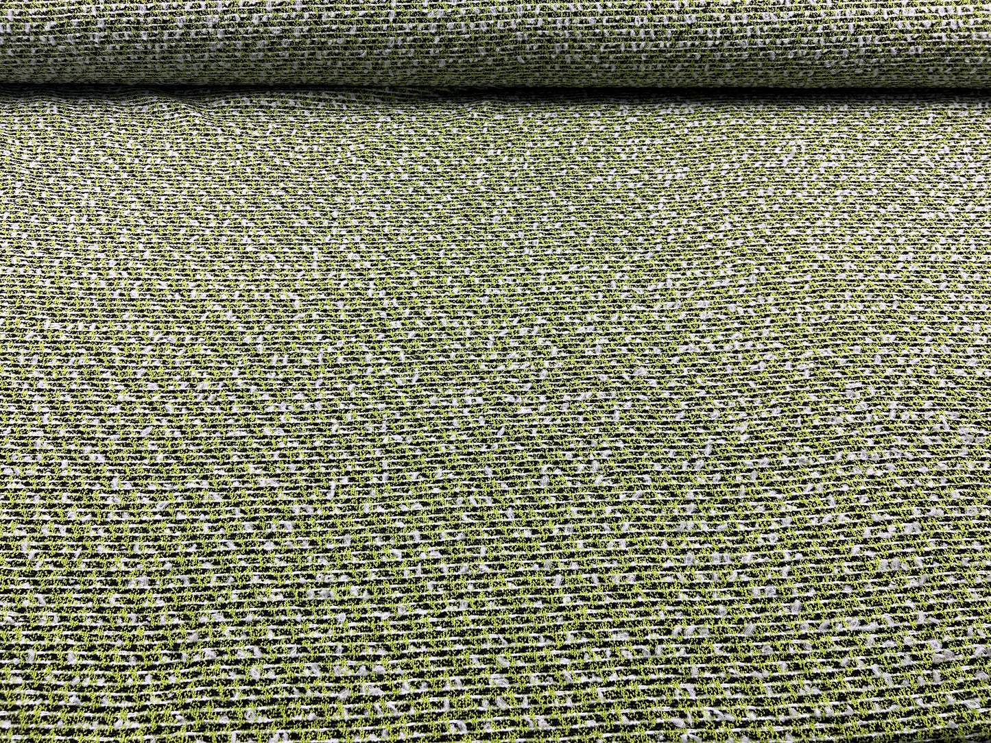 Tweed nero/lime