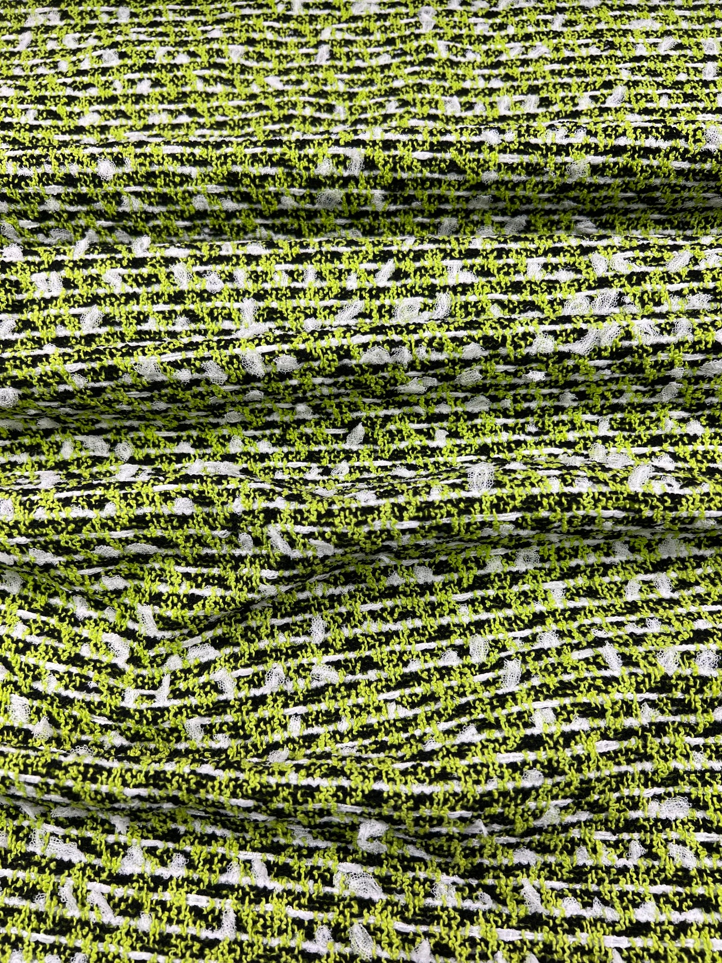 Tweed nero/lime