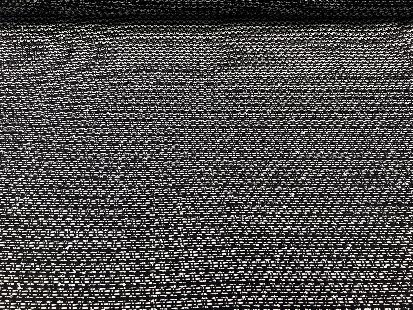 Tweed bianco/nero