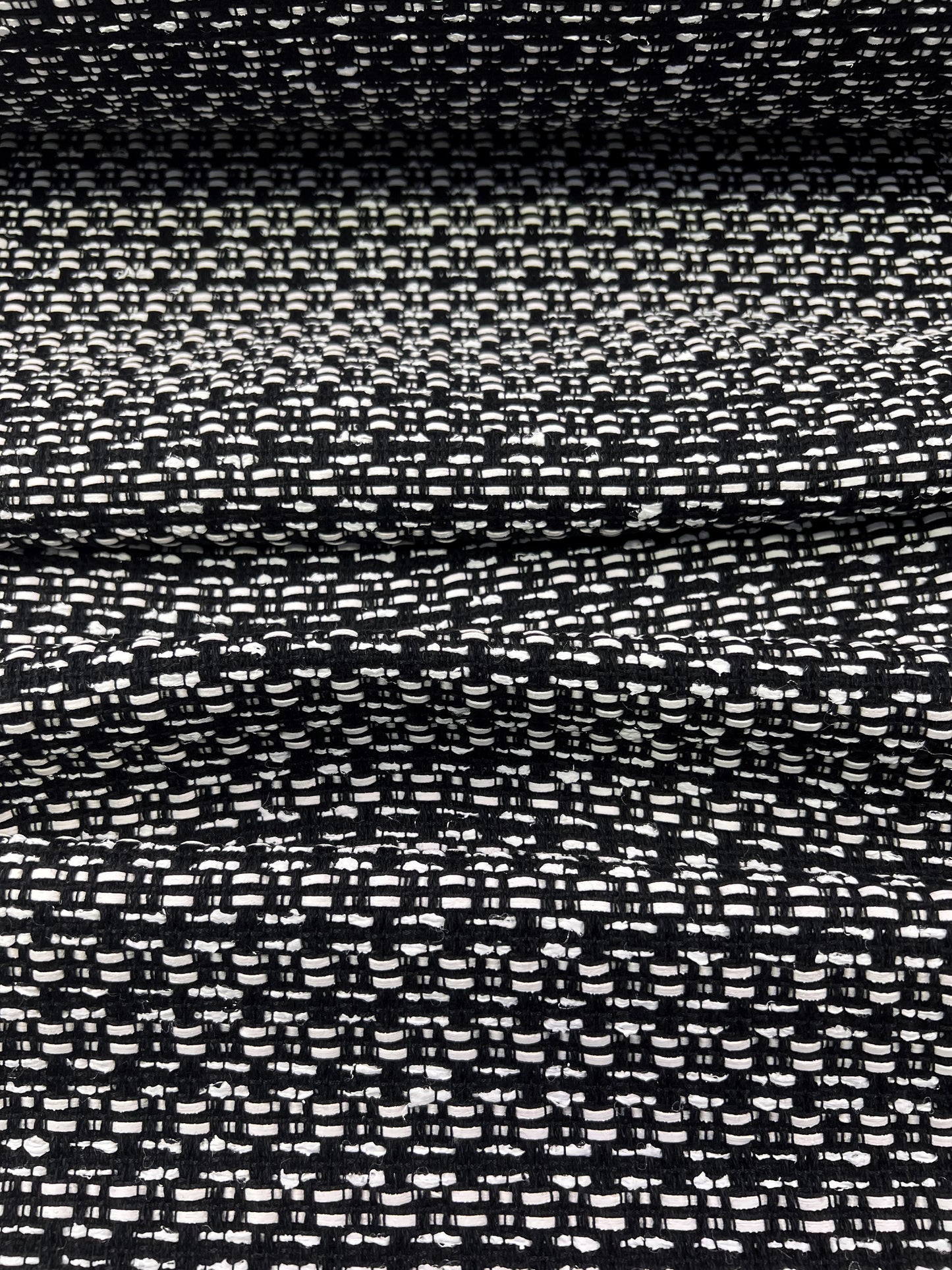 Tweed bianco/nero